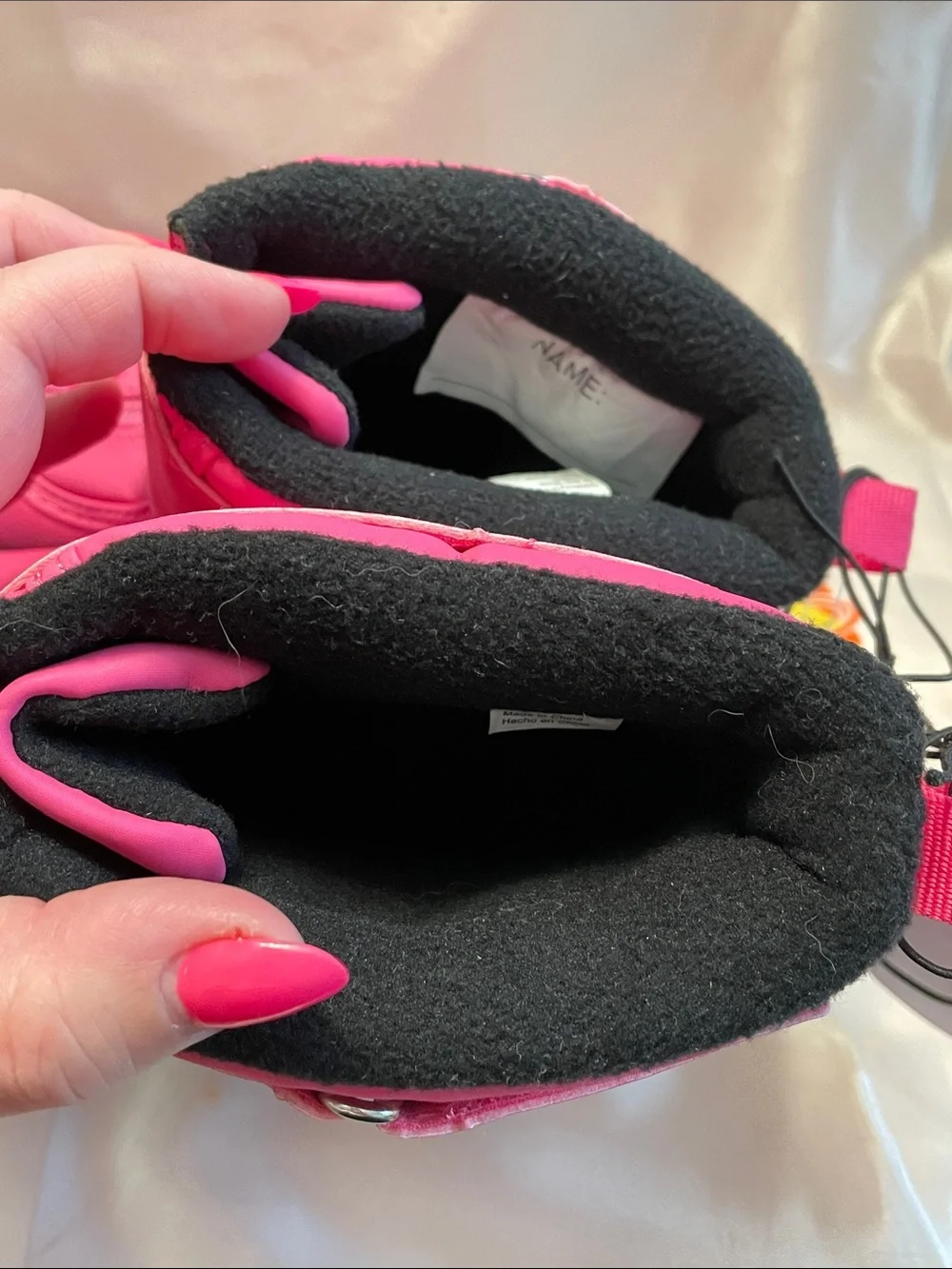 Wonder Nation Pink & Black Toddler Girls Zip Front Boots - NWT